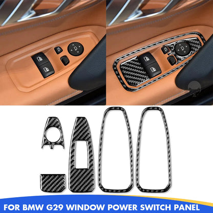 Mavlaro Echtcarbon Fensterheberschalter-Blenden 4-teilig für BMW Z4 G29 2019-2022