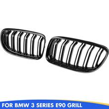 Mavlaro Nieren Kühlergrill Doppelsteg Schwarz für BMW 3er E90/E91 LCI 2009-2011