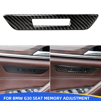 Mavlaro Echtcarbon Sitzmemory-Tasten Blende für BMW 5er G30/G31 2017-2023