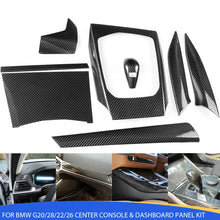 Mavlaro Dry-Carbon Mittelkonsole & Armaturenbrett Set 8-teilig für BMW 3er G20 2020-2021