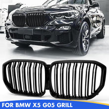 Mavlaro Nieren Kühlergrill Doppelsteg Schwarz für BMW X5 G05 2019-2023