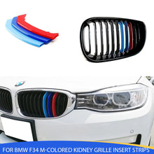 Mavlaro M-Farben Nieren-Zierstreifen für BMW 3er GT F34 2013-2020 11-Streben-Grill