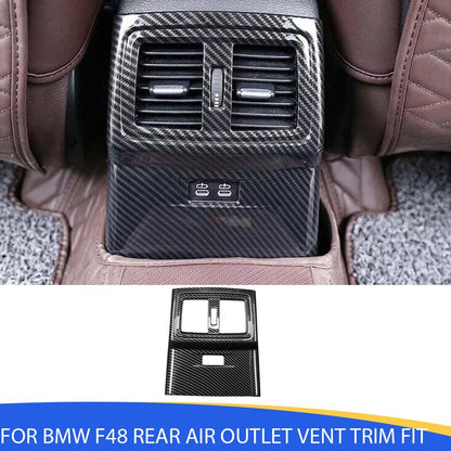 Mavlaro Fond-Luftauslass Abdeckung Carbon-Optik 3M für BMW X1 F48 & X2 F39 2016-2022