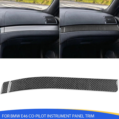 Mavlaro Echtcarbon Beifahrer-Armaturenbrett-Blende für BMW 3er E46 1998-2005