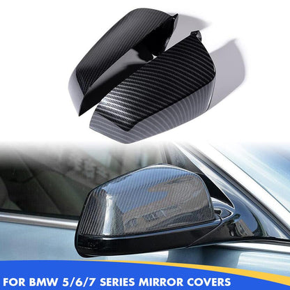 Mavlaro Spiegelkappen Halbabdeckung für BMW 5er E60/E61 LCI 6er F06/F12/F13 7er F01/F02