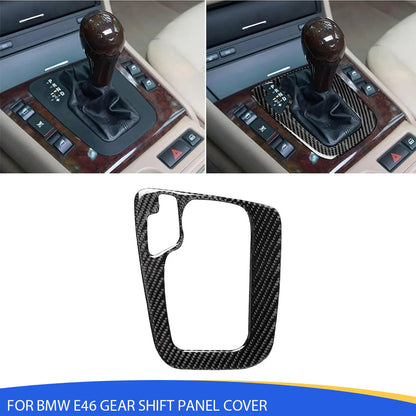 Mavlaro Echtcarbon Schaltkulisse-Blende für BMW 3er E46 1998-2006