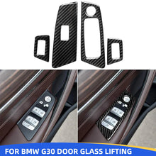 Mavlaro Echtcarbon Fensterheberschalter Blenden 4-teilig für BMW 5er G30/G31 2017-2023