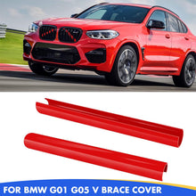 Mavlaro V-Brace Cover Grillstreifen 2 Stück für BMW X3 X4 X5 X6 X7 F25 G01 G05 G07