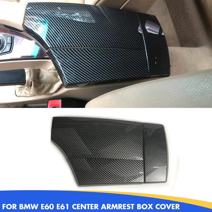 Mavlaro Carbon-Optik Mittelarmlehnen-Abdeckung für BMW 5er E60/E61
