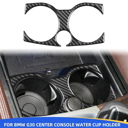 Mavlaro Echtcarbon Cupholder-Blende Mittelkonsole für BMW 5er G30/G31 2017-2023