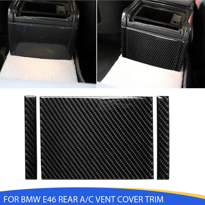 Mavlaro Echtcarbon Fond-Lüftungsdüse Blende für BMW 3er E46 1998-2005