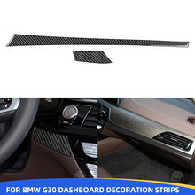 Mavlaro Echtcarbon Dashboard-Zierleisten 2-teilig für BMW 5er G30/G31 2017-2023