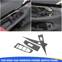 Mavlaro Carbon-Look Fensterheberschalter-Blenden 4-teilig für BMW 5er G60 2024