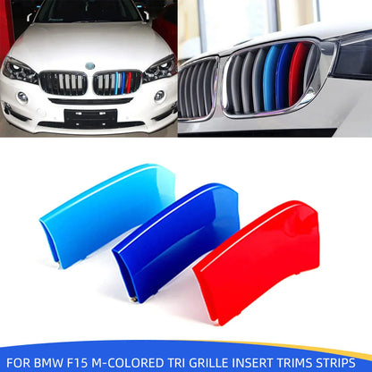 Mavlaro M-Farben Nieren-Zierstreifen für BMW X5 F15 2014-2018 & X6 F16 2015-2016