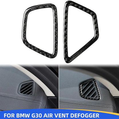 Mavlaro Echtcarbon Defroster Luftauslass Rahmen 2-teilig für BMW 5er G30/G31 2017-2023