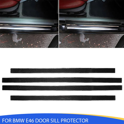 Mavlaro Echtcarbon Einstiegsleisten-Schutz 4-teilig für BMW 3er E46 1998-2006