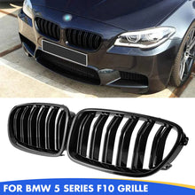 Mavlaro M-Style Doppelsteg Nieren Grill Schwarz für BMW 5er F10/F11 2010-2017