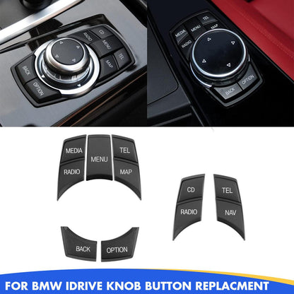 Mavlaro iDrive Tasten Ersatz 7-teilig für BMW F20/F21 F22/F23 F30/F31 F10/F11 F15/F16