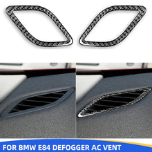 Mavlaro Echtcarbon Seiten-Defroster Luftauslass Rahmen 2-teilig für BMW X1 E84 2013-2015