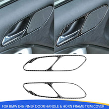 Mavlaro Echtcarbon Innentürgriff- & Hupenrahmen-Blenden für BMW 3er E46 1998-2005