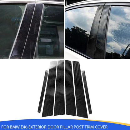 Mavlaro Echtcarbon B-Säulenblenden außen für BMW 3er E46 1998-2006