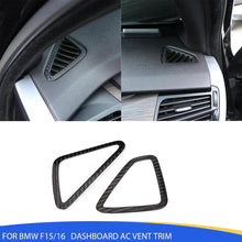 Mavlaro Echtcarbon Armaturenbrett-Lüftungsdüsenblende für BMW X5 F15 & X6 F16 2014-2018 Linkslenker