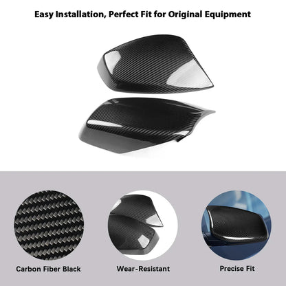 Mavlaro Echtcarbon Spiegelkappen-Overlays für BMW 5er E60/E61 & 6er E63/E64 2003-2007