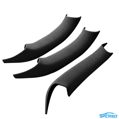 Suede Leather Door Handle Cover | Black/Red Easy Install BMW X3 F25 X4 F26 2011-2017 Mavlaro