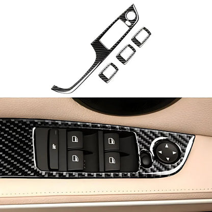 Mavlaro Echtcarbon Fensterheberschalter-Blenden 4-teilig für BMW 3er E90