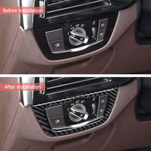Mavlaro Echtcarbon Lichtschalterblende für BMW 5er G30 Linkslenker