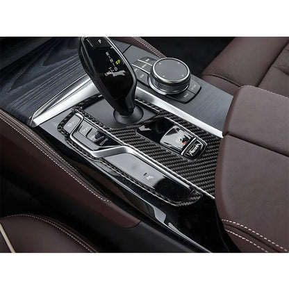 Mavlaro Echtcarbon Schaltknopf-Tastenblenden 2-teilig für BMW 5er G30