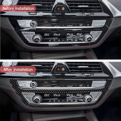 Mavlaro Echtcarbon iDrive Bedienfeldblende für BMW 5er G30 Linkslenker