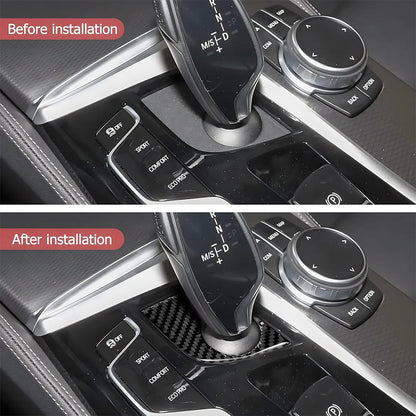 Mavlaro Carbon-Optik Schaltkulissenblende für BMW 5er G30