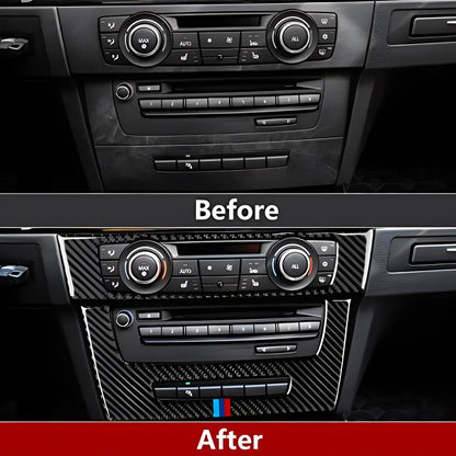 Mavlaro 5D Carbon-Optik CD-Panelblende Style A für BMW E90/E92/E93