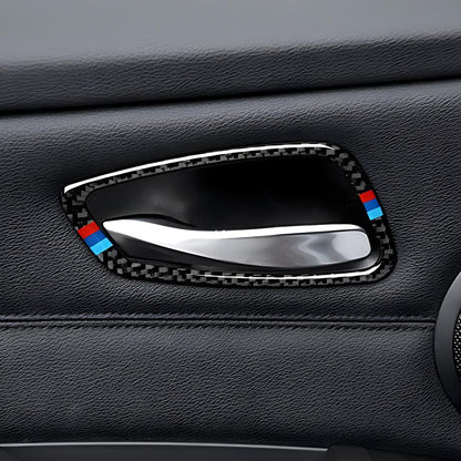 Mavlaro 5D Carbon-Optik Türgriffmulden-Blenden für BMW E90-E93