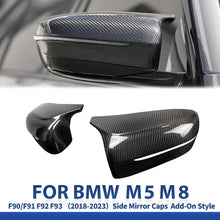 Mavlaro Dry Carbon Spiegelkappen-Overlays für BMW M5 F90 2018-2023 & M8 F91/F92/F93 2019-2023