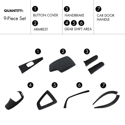 Mavlaro Alcantara-Optik Innenraum-Blenden Set für BMW 3er/4er F30/F33/F34/F36 2013-2019