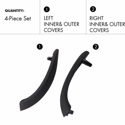 Mavlaro Alcantara-style suede Door Handle Outer & Inside Cover – Fits BMW F30 F80 F31 F32 (2012-2019)