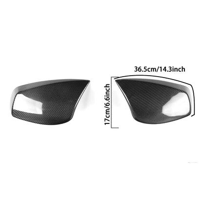 Mavlaro Echtcarbon Spiegelkappen-Overlays für BMW 5er E60/E61 & 6er E63/E64 2003-2007