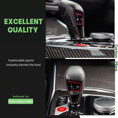 Mavlaro Echtcarbon Schaltknauf-Abdeckung für BMW M2/M3/M4 G80/G82/G87 & X3M/X4M/X5M/X6M