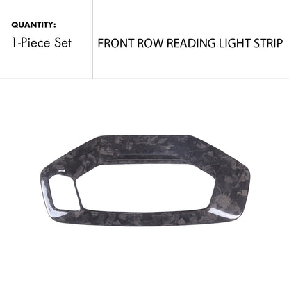 Mavlaro Real Carbon Fiber Front Reading Light Lamp Trim Cover for BMW 8 Series G14 2019-2022 Interior Upgrade