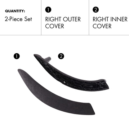 Mavlaro Alcantara-style suede Door Handle Outer & Inside Cover – Fits BMW F30 F80 F31 F32 (2012-2019)