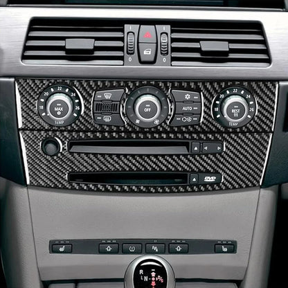 Mavlaro Echtcarbon Klima- & CD-Bedienteil Blende A-Kit für BMW 5er E60 2004-2010