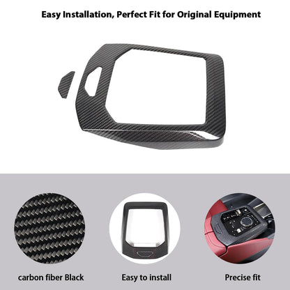 Mavlaro Echtcarbon Schaltpanel-Blende für BMW 5er G60/i5 ab 2024
