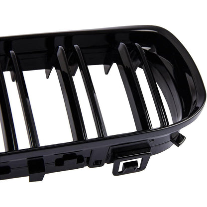 Mavlaro Nieren Kühlergrill Doppelsteg Schwarz für BMW 3er E90/E91 LCI 2009-2011