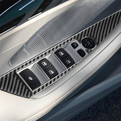 Mavlaro Echtcarbon Fensterheberschalter-Blende für BMW 8er G14/G15/G16 2019-2022