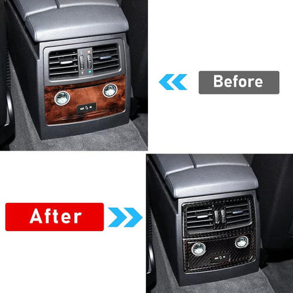 Mavlaro Fond-Luftauslass Blende Carbon-Optik 3M für BMW 5er E60/E61 2005-2010