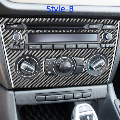 Mavlaro Echtcarbon Mittelkonsole AC/CD Panel Blende für BMW X1 E84 2011-2015