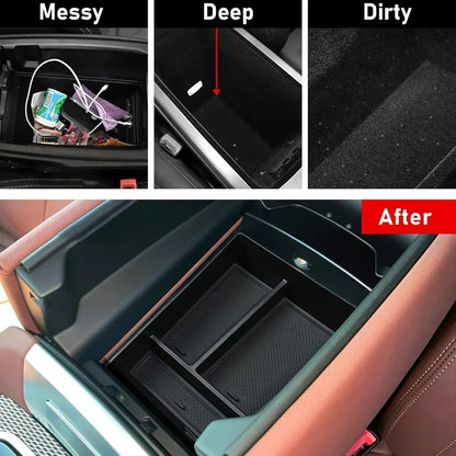 Mavlaro Mittelkonsole Organizer für BMW X5 G05 2019-2025 X6 G06 2020-2025 X7 G07 2019-2025