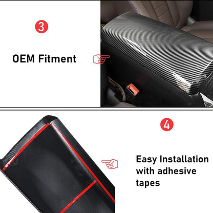 Mavlaro Mittelarmlehnen-Abdeckung in Carbon-Optik für BMW 3er G20 / 4er G22